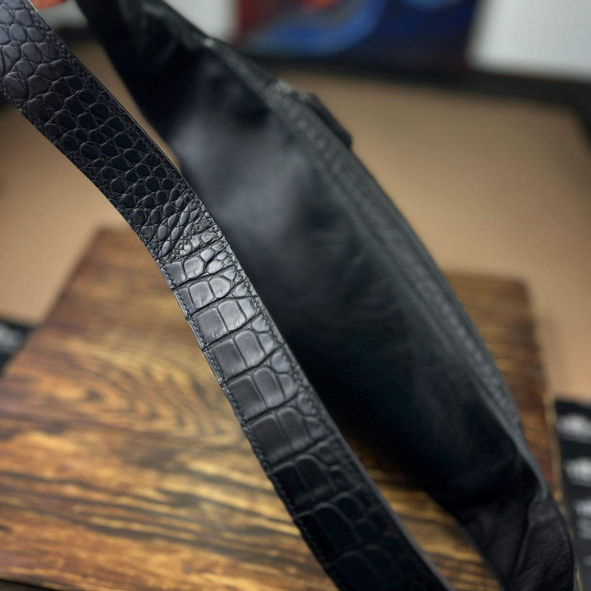 Fukkk Rules – Handcrafted Luxury Leather Chest Bag with Hand-Painted Art