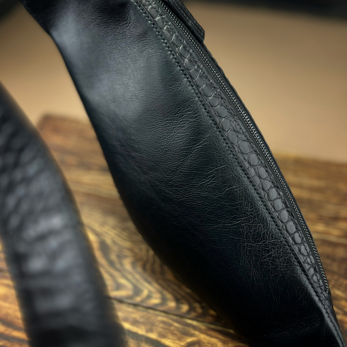 Fukkk Rules – Handcrafted Luxury Leather Chest Bag with Hand-Painted Art