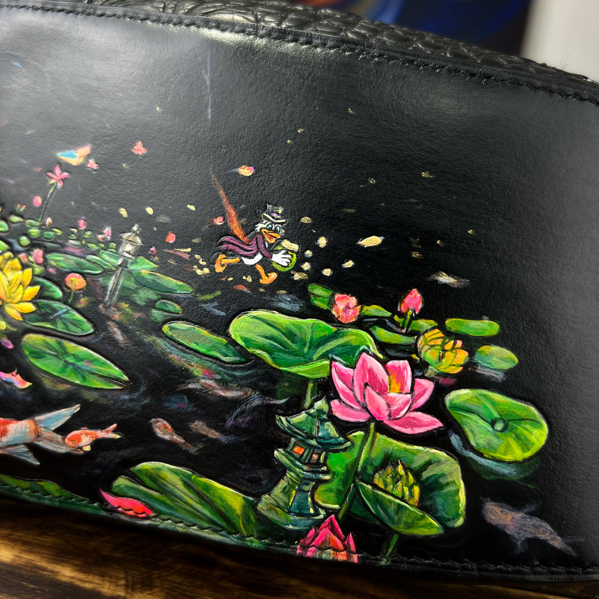 Fukkk Rules – Handcrafted Luxury Leather Chest Bag with Hand-Painted Art